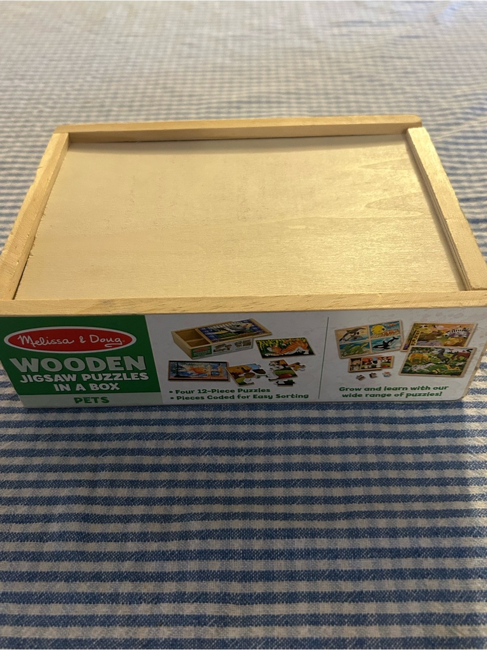 Melissa & Doug Wooden Puzzles In Box-Set Of 3 Boxes/12 Puzzles Total See Desc - Picture 14 of 14